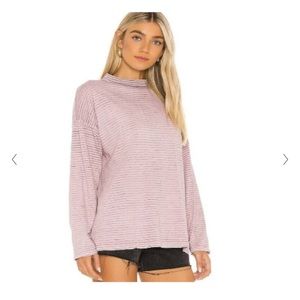 Free People Be Free Striped Tunic in Pink